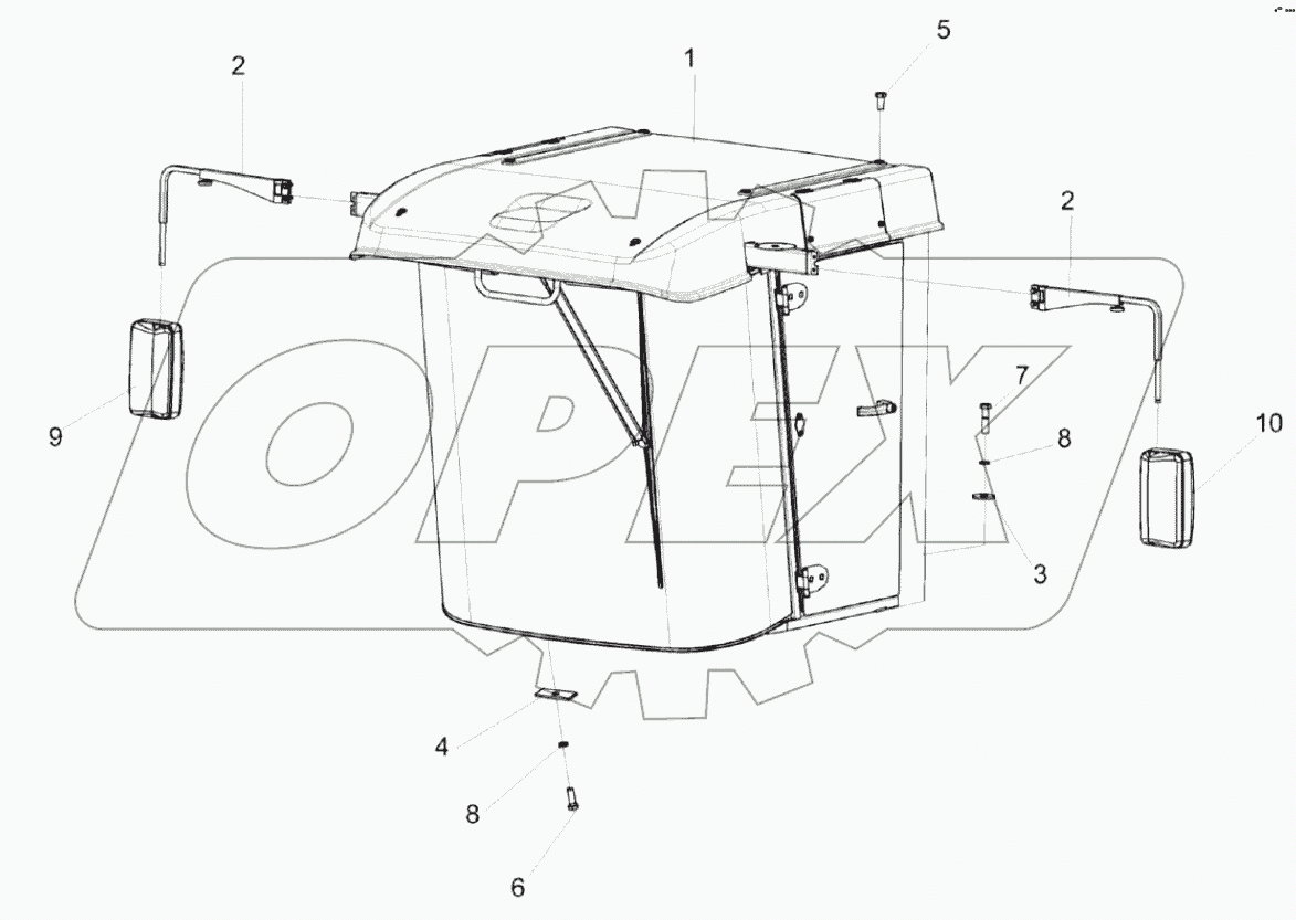  Установка кабины КЗК-3219-0120000