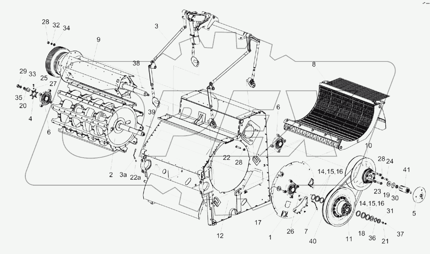  Аппарат молотильный КЗК-8А-0102000