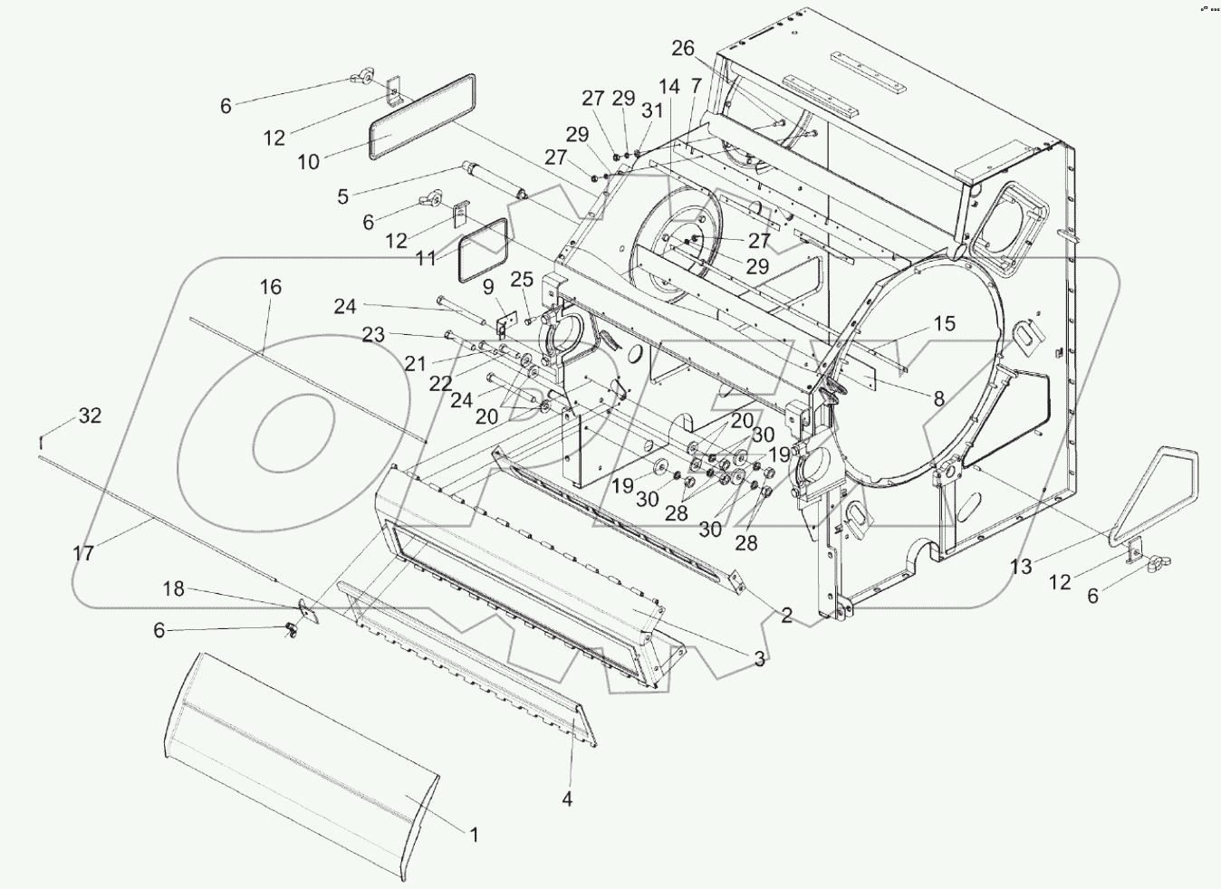  Аппарат молотильный КЗК-8А-0102000