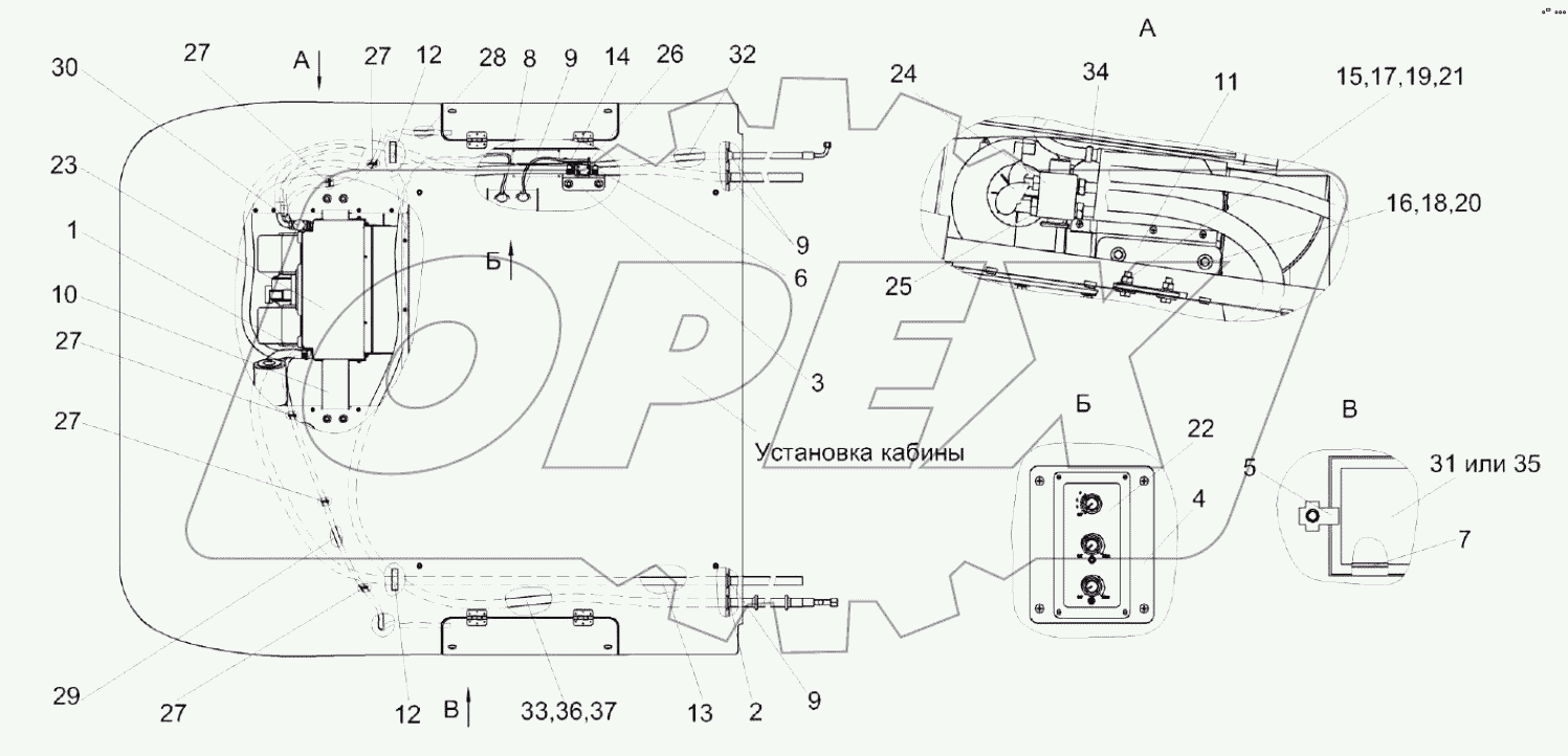  Установка испарителя КЗК-8М-0113020