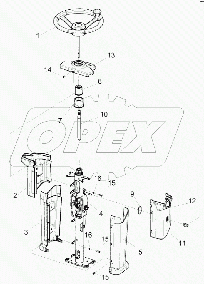  Колонка рулевая КЗК-3219-0119230
