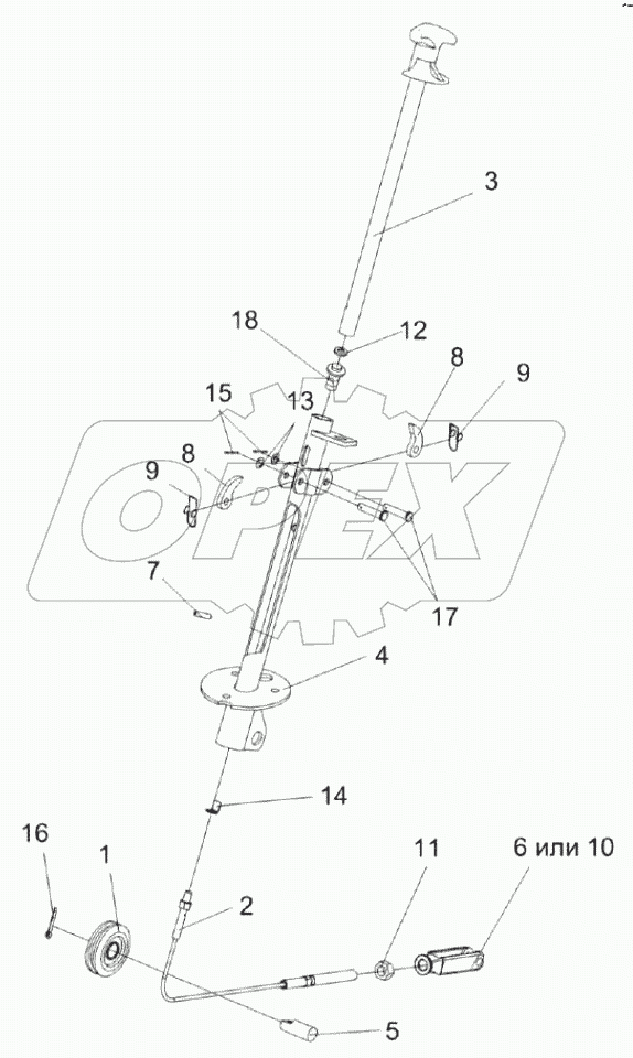  Колонка привода УЭС 0300710