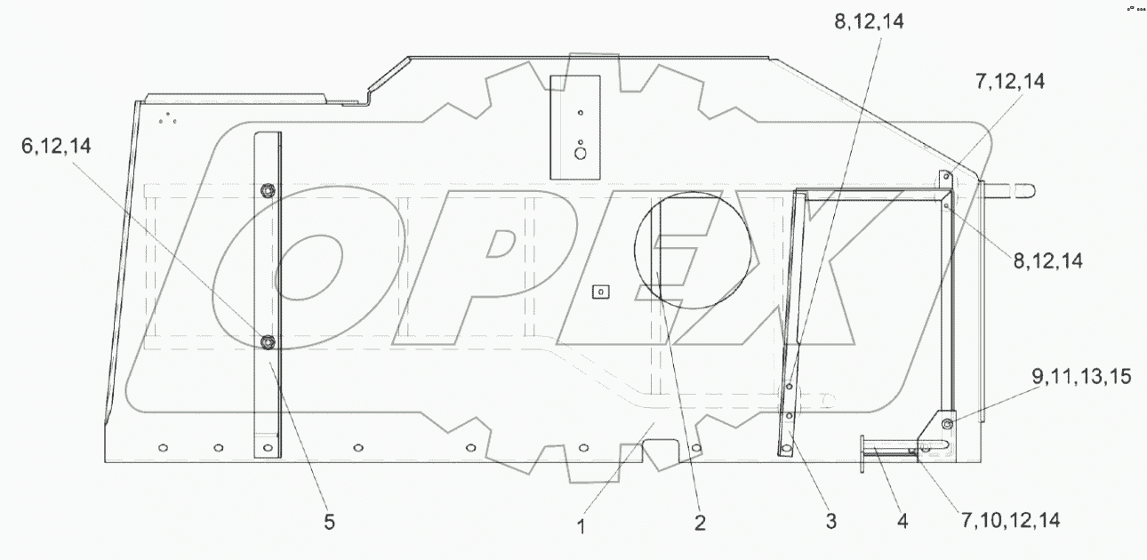  Панель КЗК-8К-0128260А