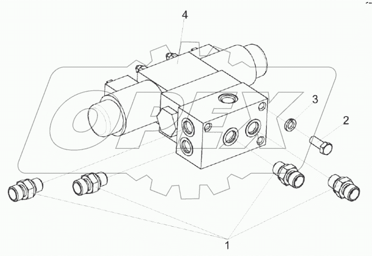 Гидроблок копнителя КЗК-8К-0602300