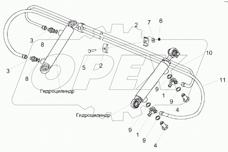  Система гидравлическая КЗК 1790000