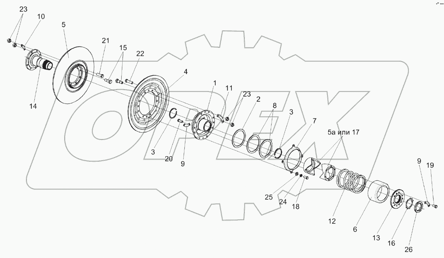  Вариатор барабана КЗК 0123000