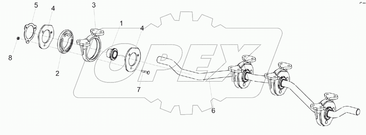  Вал коленчатый ведомый КЗК 0212020А