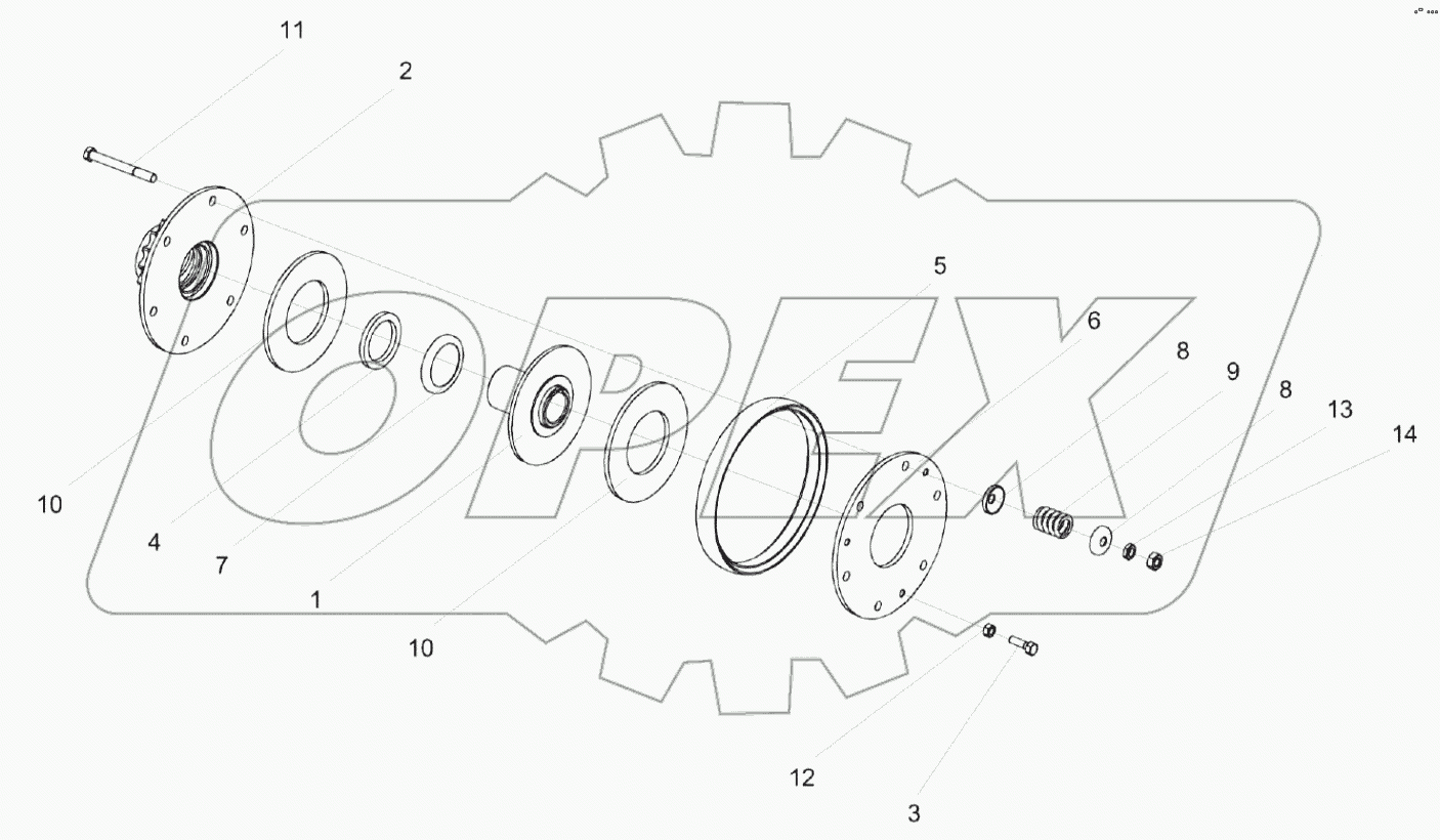 Муфта фрикционная КЗК 0219020Б-01