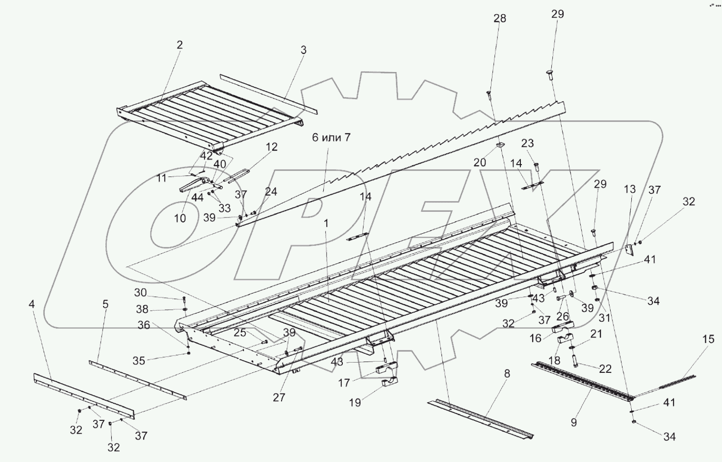  Доска стрясная КЗК 0280000А