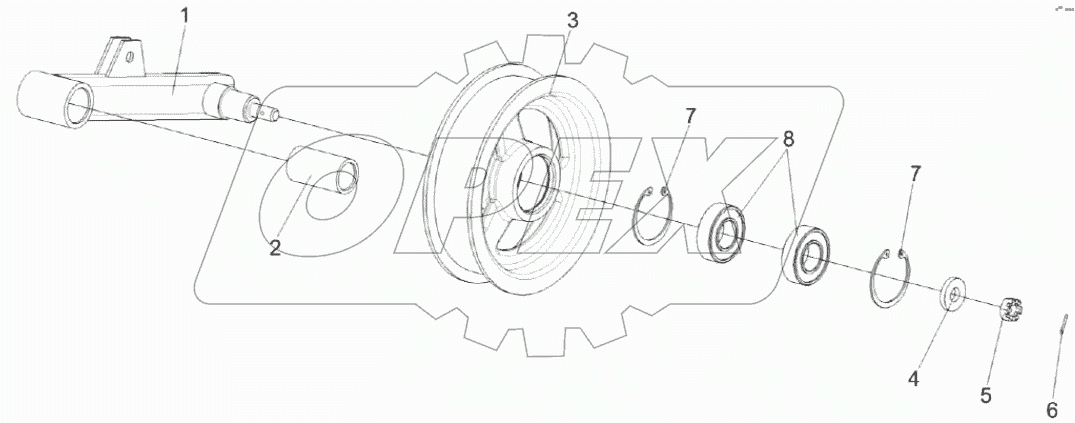  Рычаг КЗК-8К-0202260