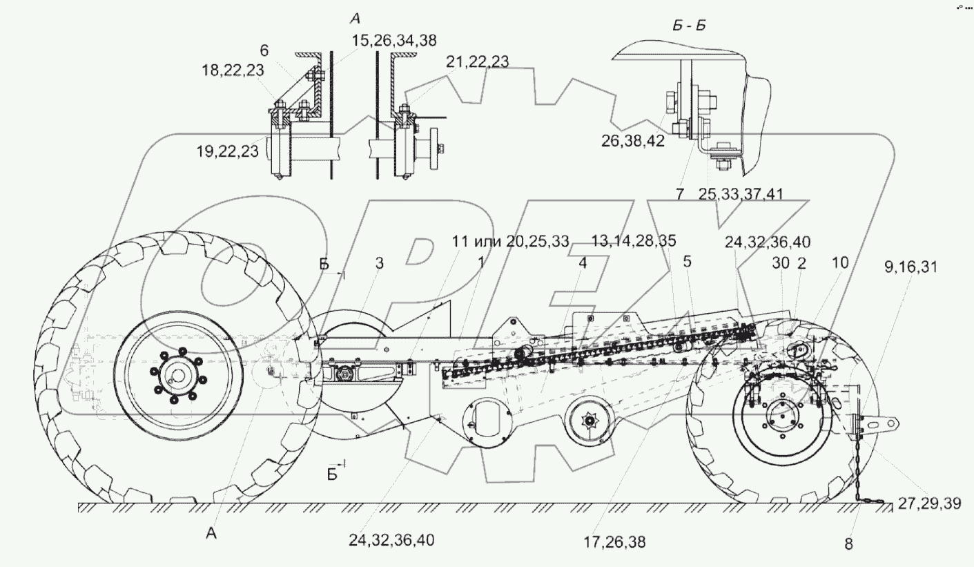 Шасси КЗК-8К-0111000-01