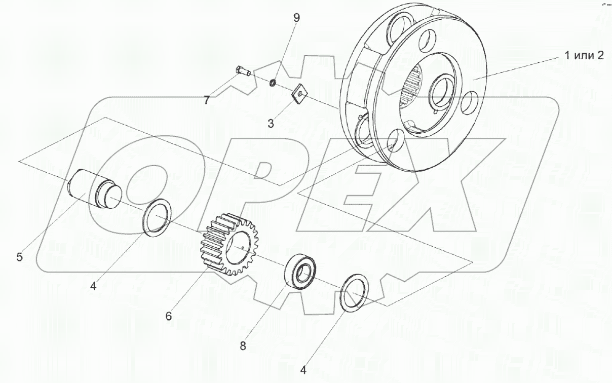  Водило КЗК-10-0107210