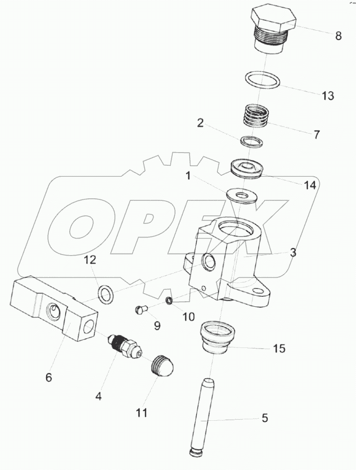  Гидроцилиндр КЗК-12-0107200-01