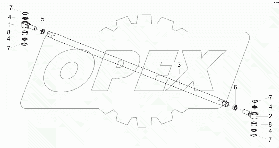  Тяга КЗК-8К-0109040