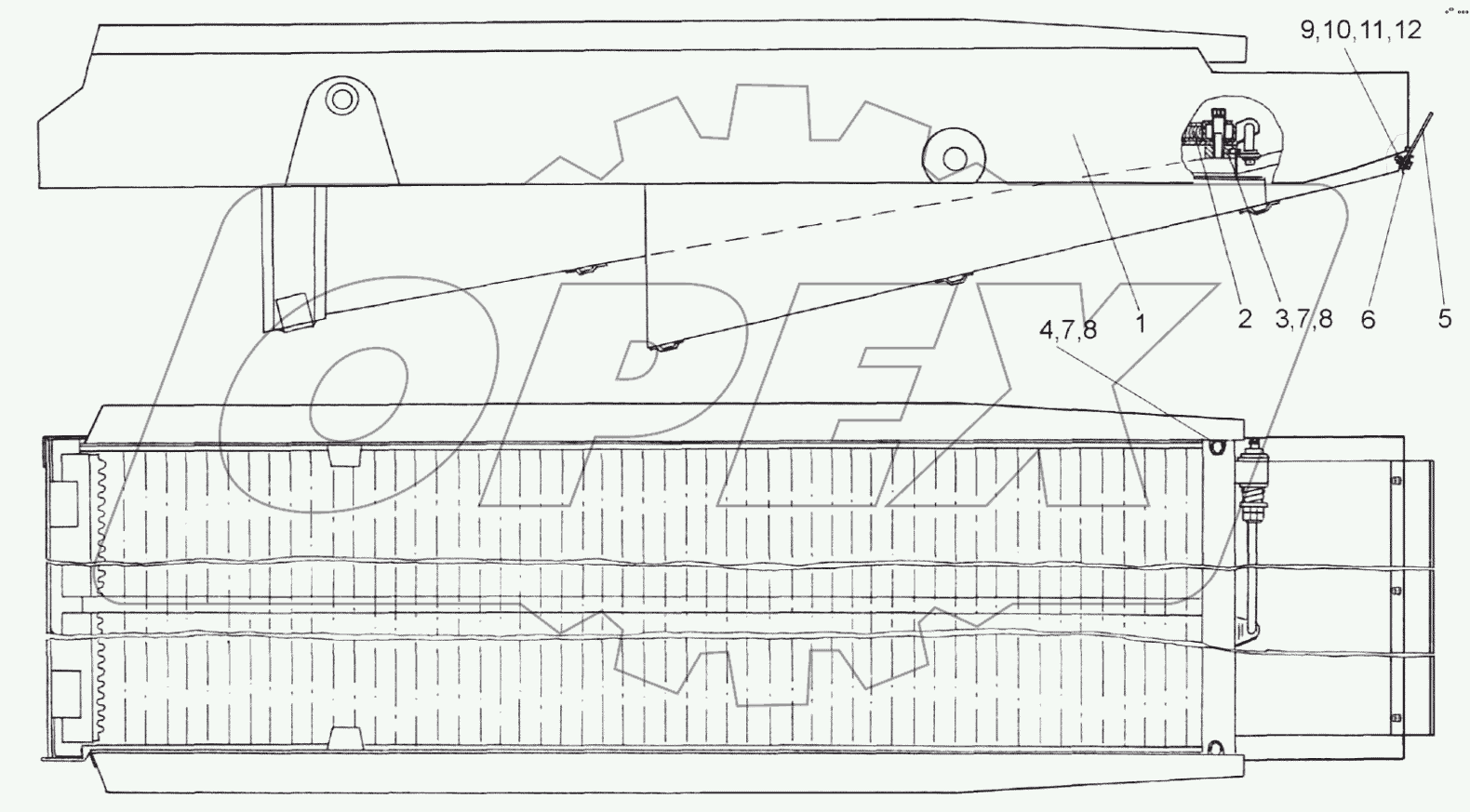  Стан решетный нижний КЗК 0240000