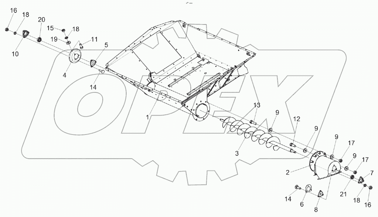  Установка шнека КЗК 0206030Б