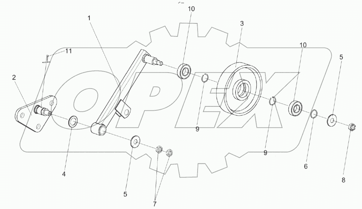  Рычаг КЗК 0223010