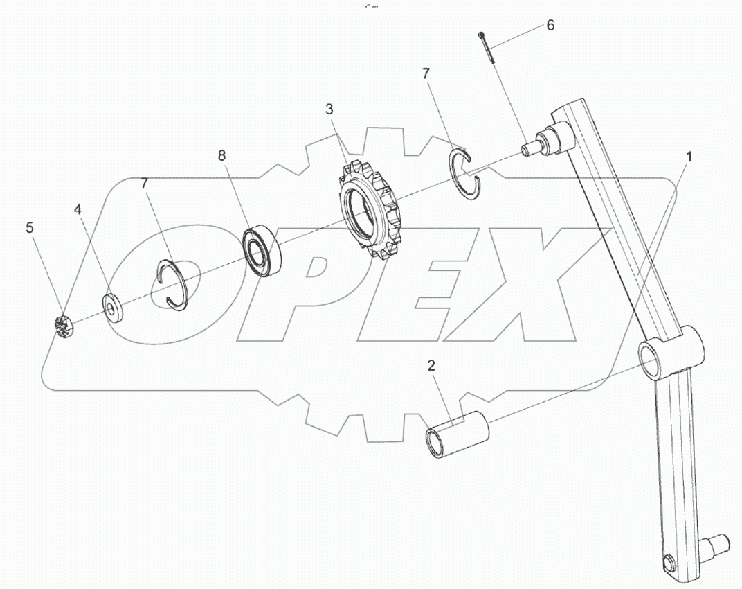  Рычаг КЗК 0100680