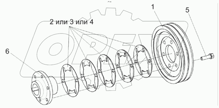  Шкив КЗК 0290090А