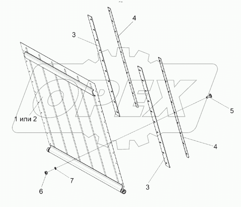  Заслонка КЗК 0290160А