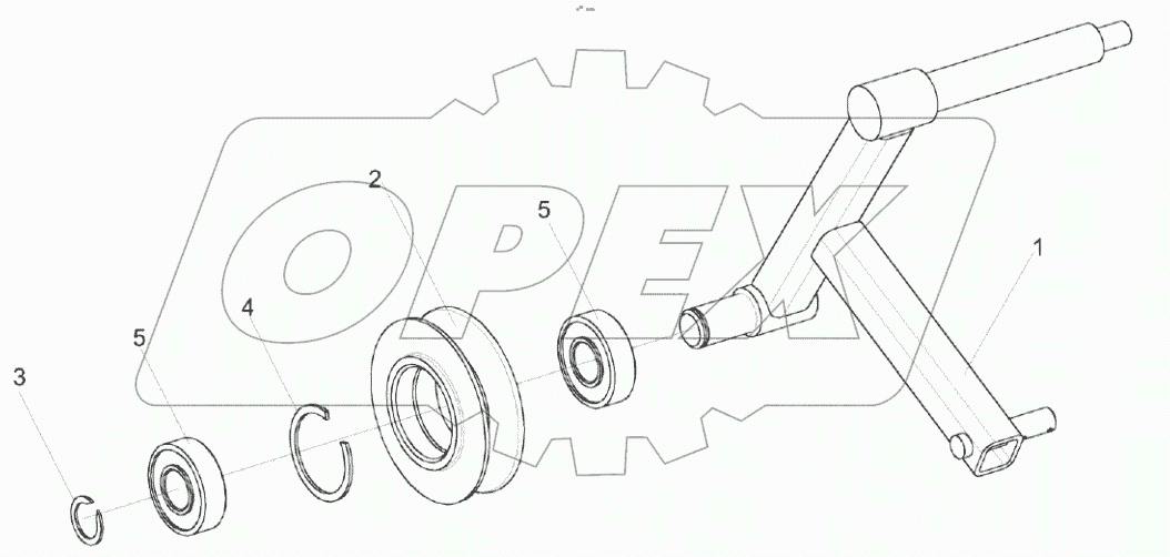  Рычаг КЗК 0112210А
