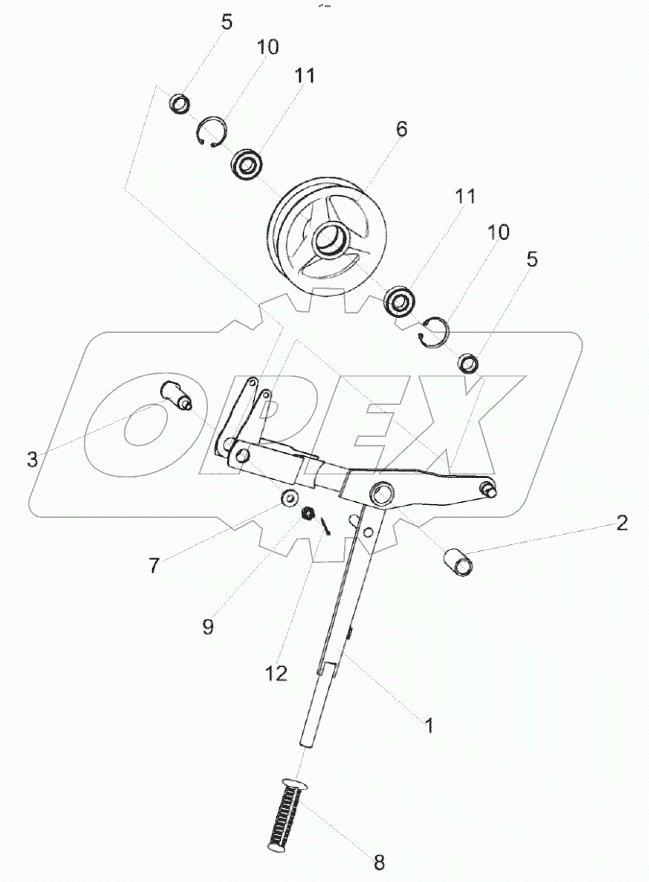  Рычаг КЗК 0202410В
