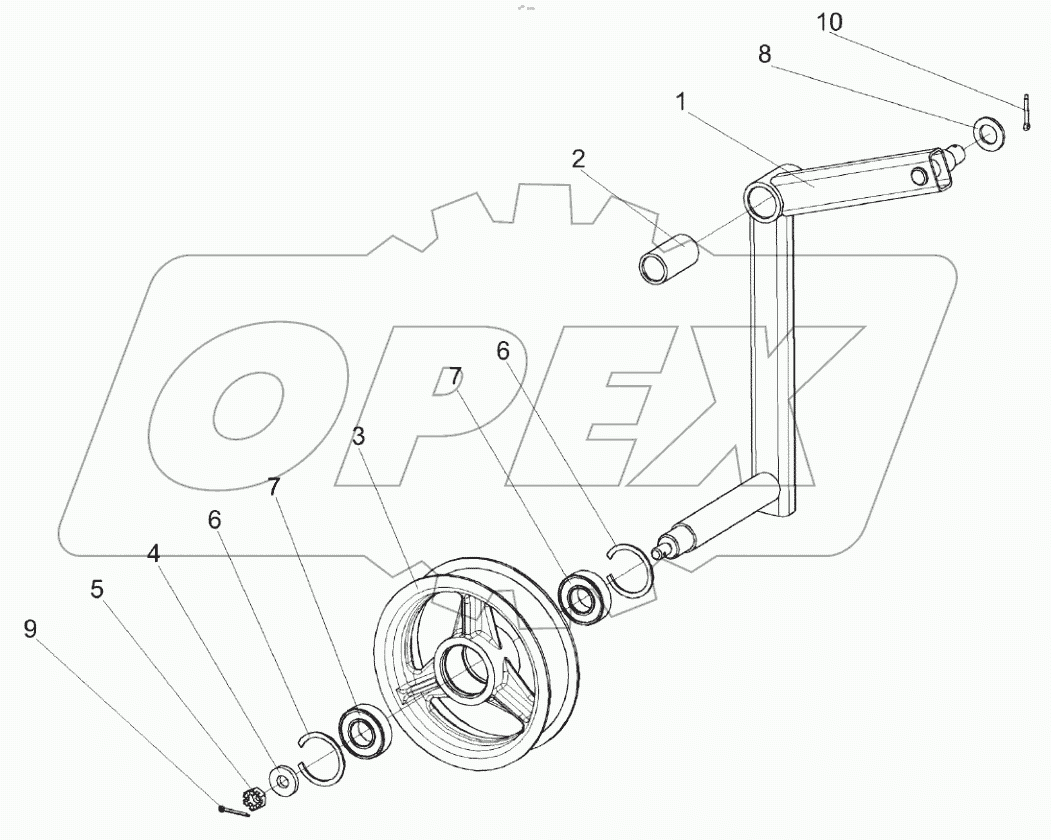  Рычаг КЗК 0202440В