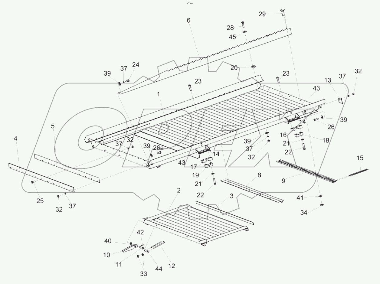  Доска стрясная КЗК 0280000А