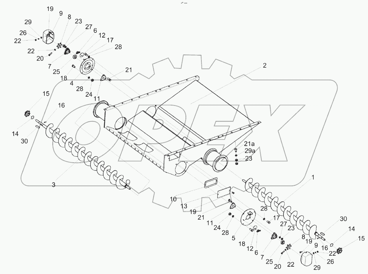  Блок шнеков КЗК 0218010Г