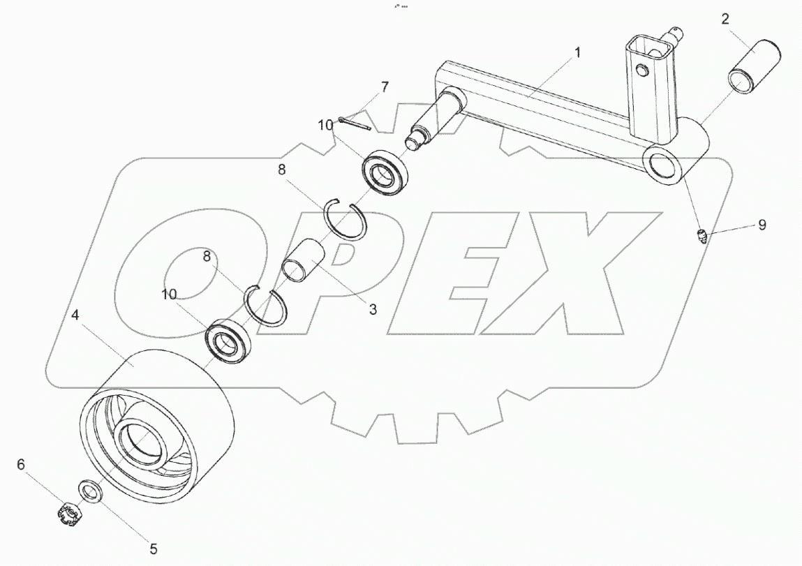  Рычаг КЗК 0100590