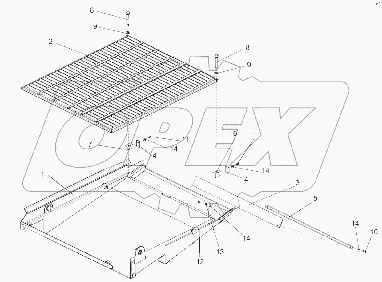  Установка рамы стана решетного и решета