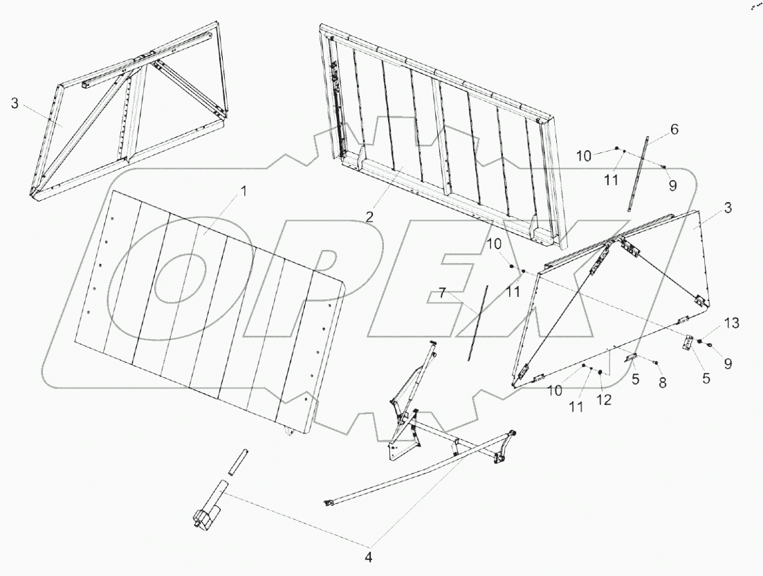  Установка крыши бункера КЗК-14-0204000Б