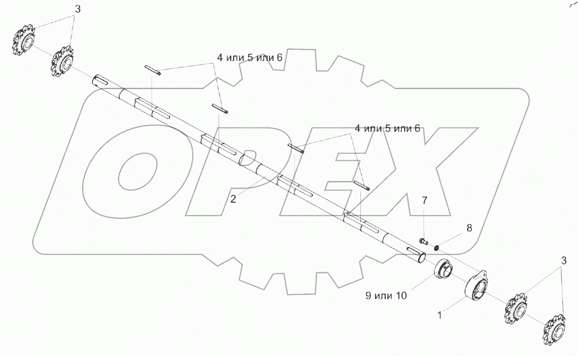  Вал верхний КЗК-12-1823000