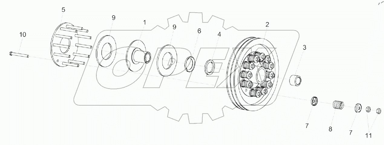  Муфта фрикционная КЗК-10-0219100