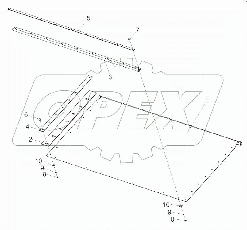  Заслонка КЗК-10-0290160Б