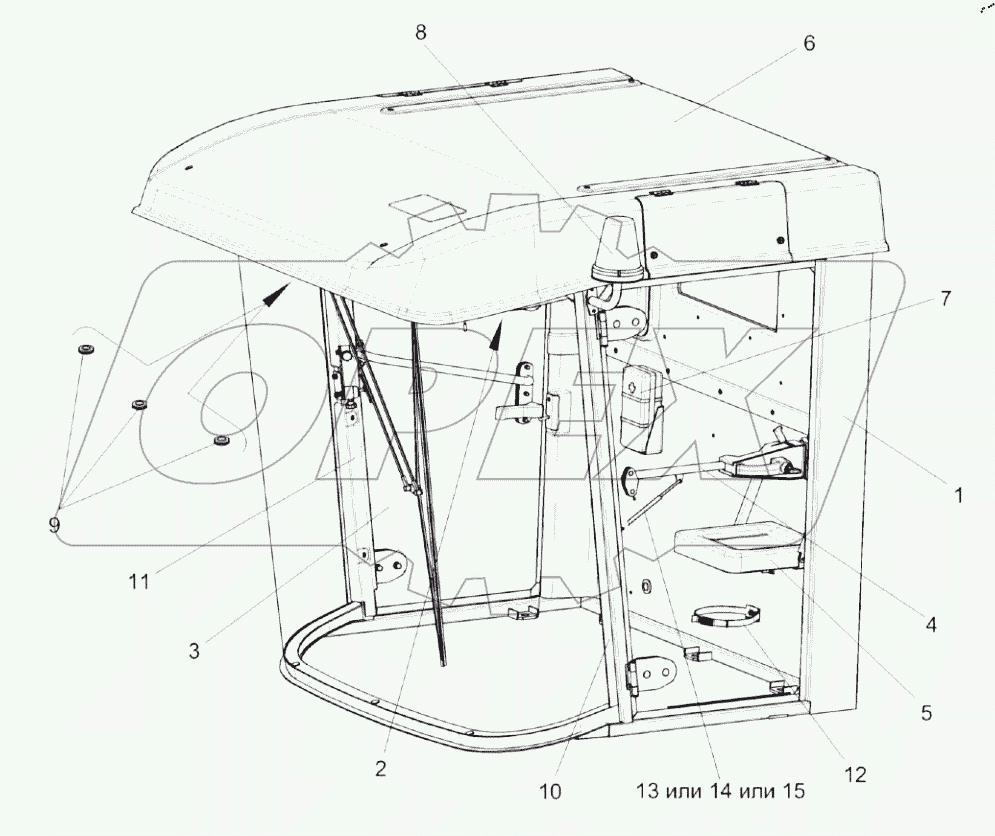  Кабина КЗК-12-0120000