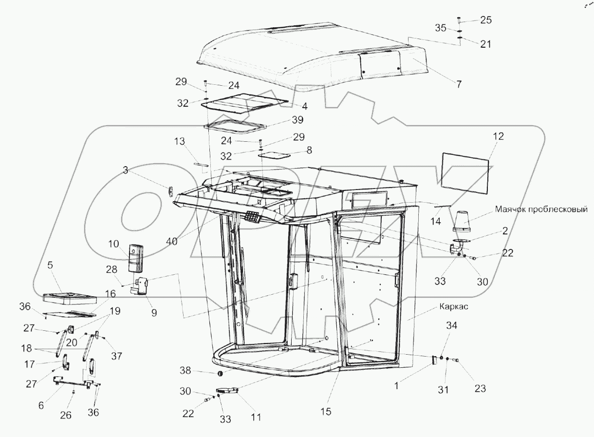  Кабина КЗК-12-0120000