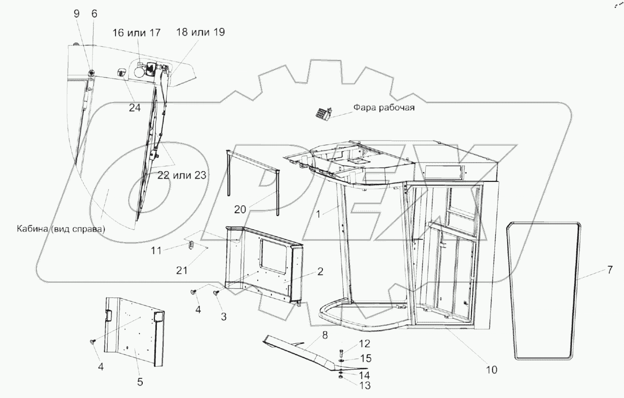  Кабина КЗК-12-0120000