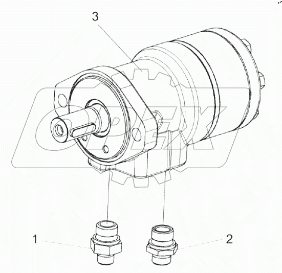  Гидромотор КЗК-12-1790990А