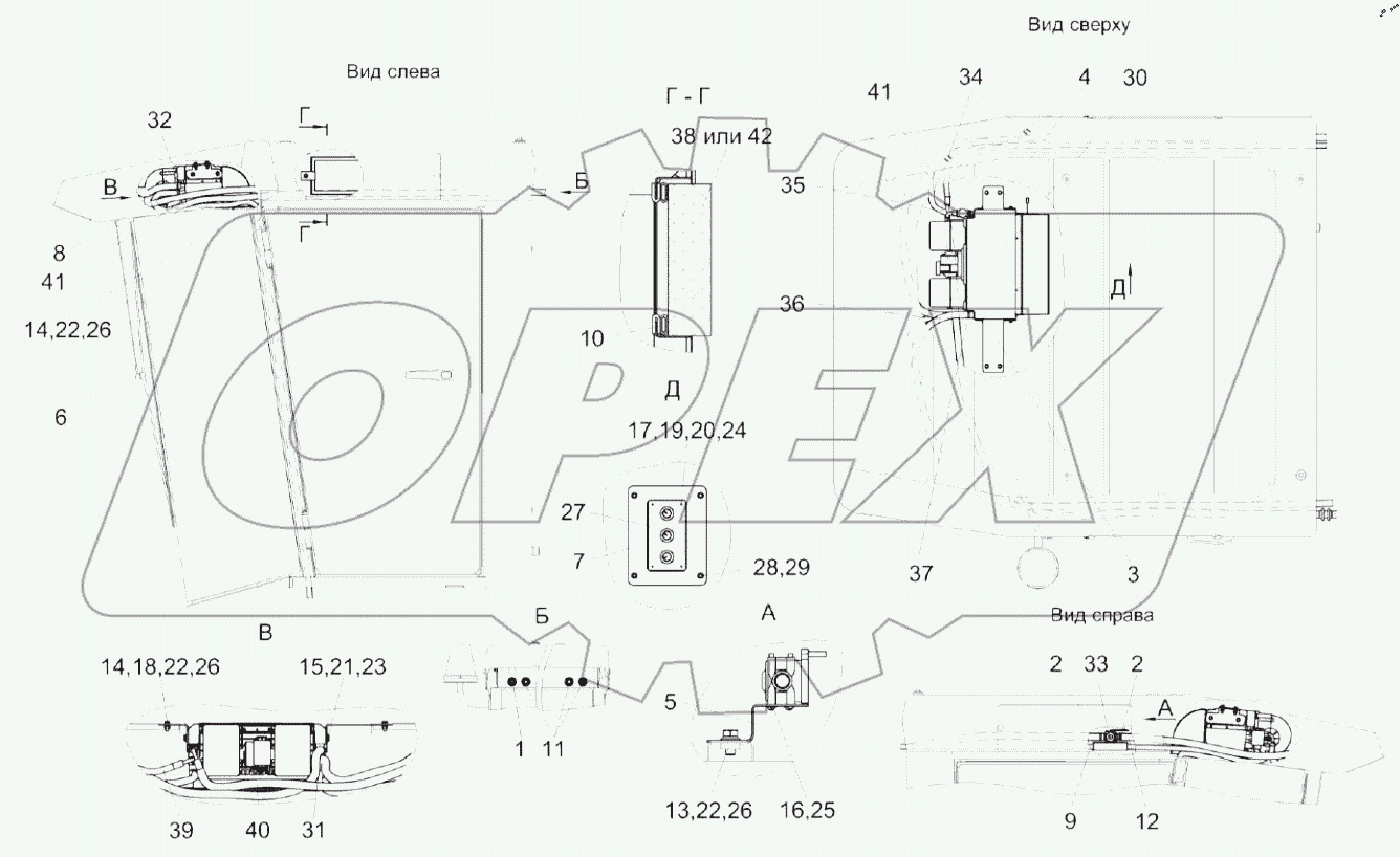  Установка испарителя КЗК-12-0113040-01