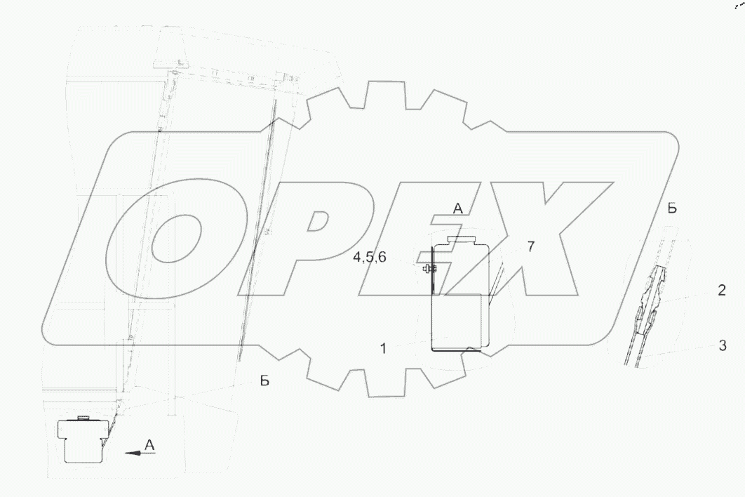  Установка стеклоомывателя КЗК-12-0120460