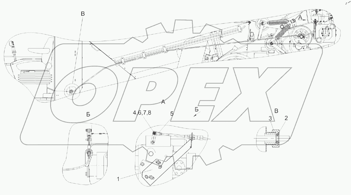  Установка троса ГСТ КЗК-12-0119620В