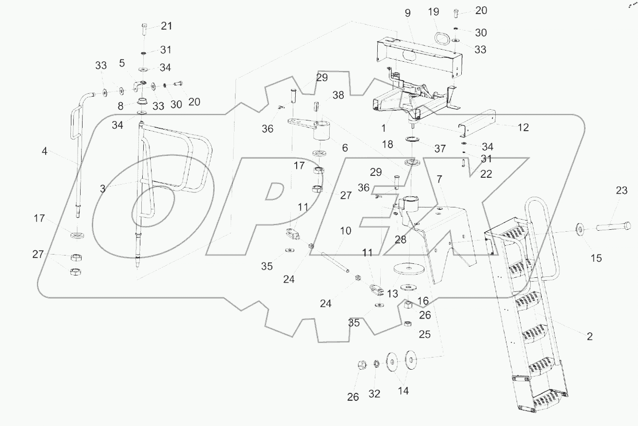  Установка трапа КЗК-12-0117000А