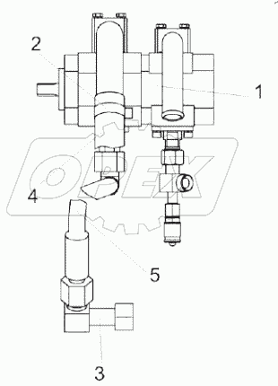  Установка гидронасосов КЗК-12-0602860