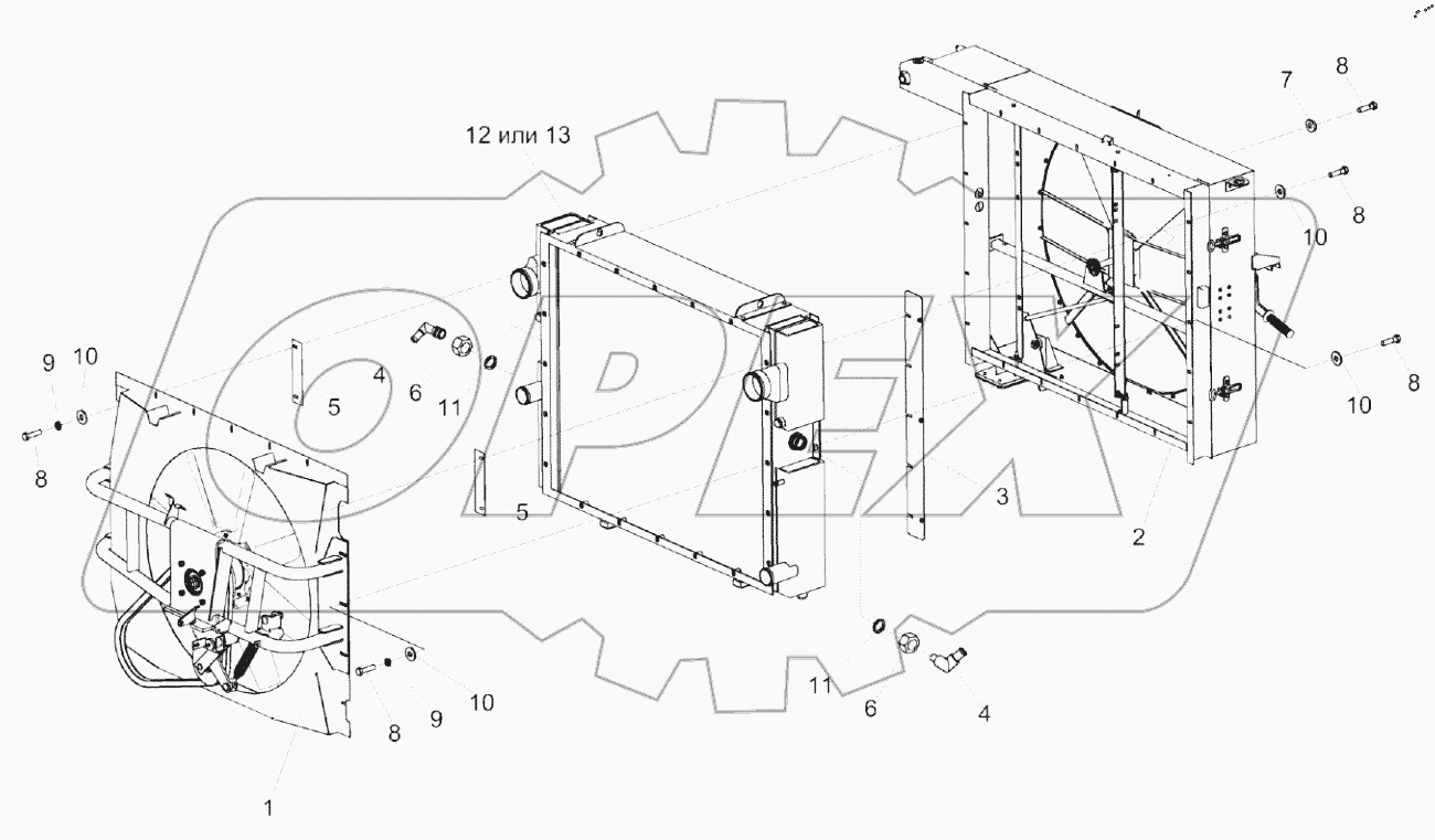  Радиатор КЗК-12-3-0106040Б