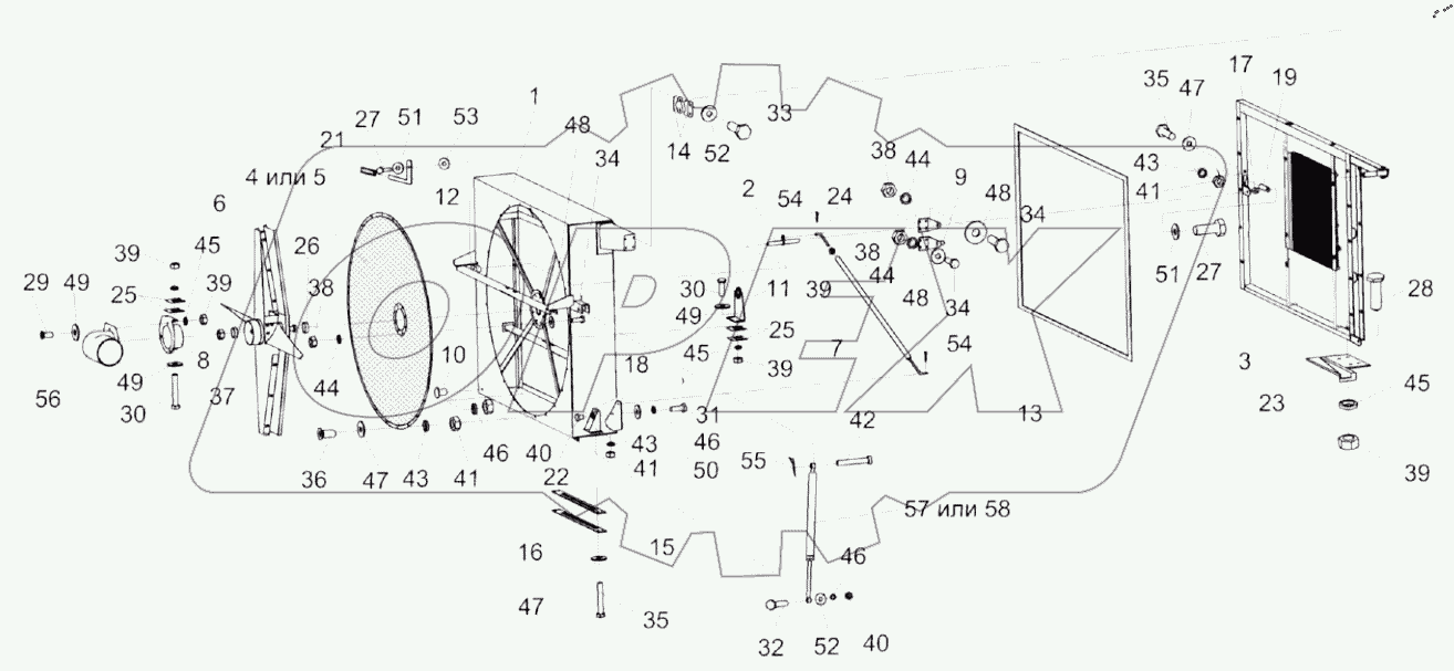  Привод вентилятора КЗК 0106370А
