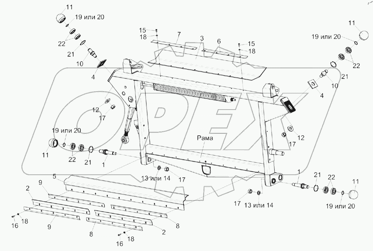  Рамка переходная КЗК-12А-1-1808000
