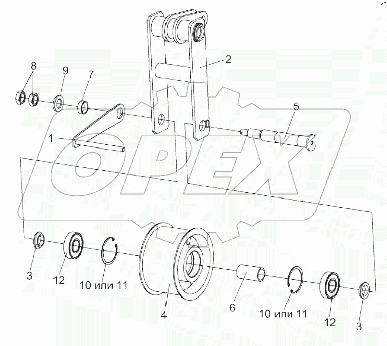  Рычаг КЗК-12-3-0220210