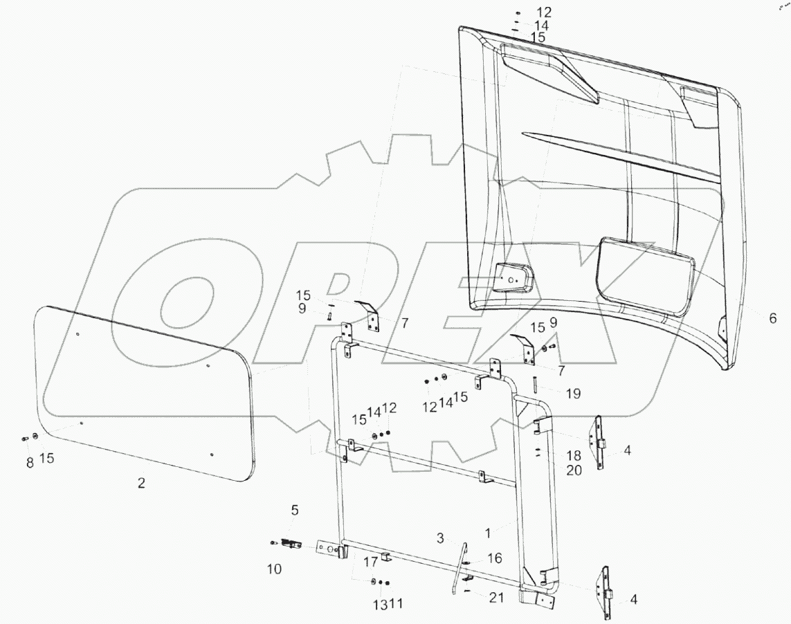  Капот КЗК-12А-1-0228020А