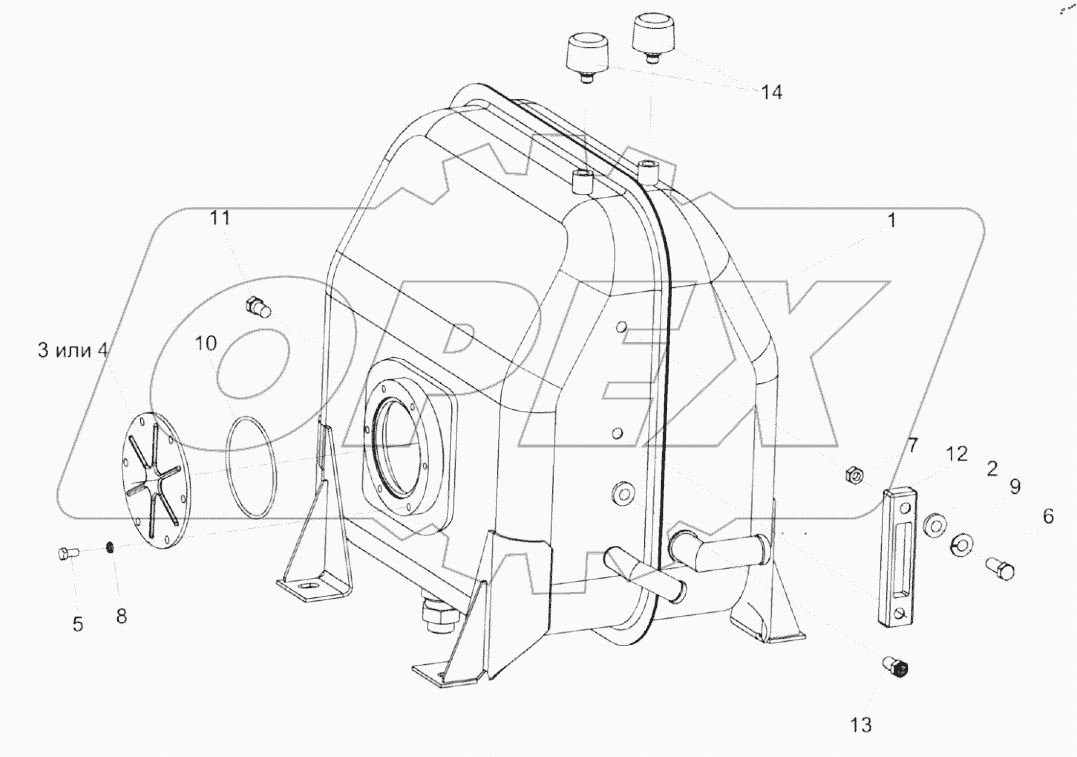  Бак масляный КЗК-12-0601410
